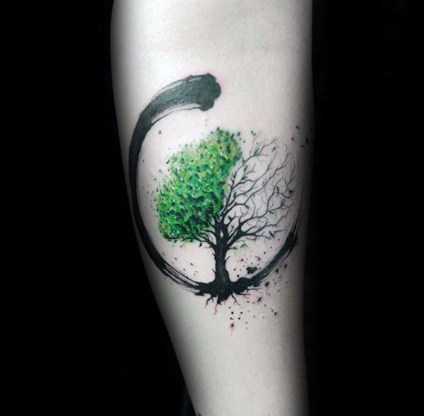 tatuaje arbol vida para hombre 37