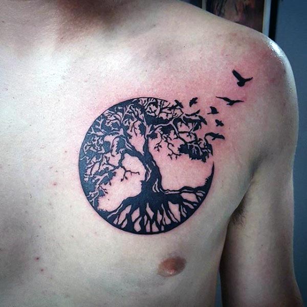 tatuaje arbol vida para hombre 61