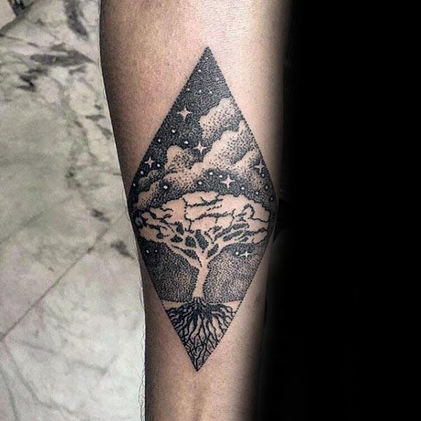 tatuaje arbol vida para hombre 66