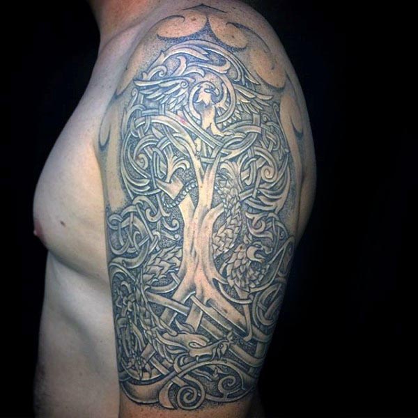 tatuaje arbol vida para hombre 67