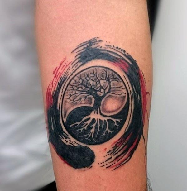 tatuaje arbol vida para hombre 74