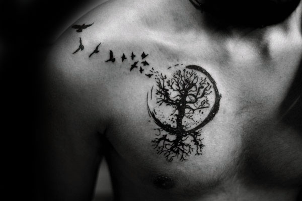 tatuaje arbol vida para hombre 76