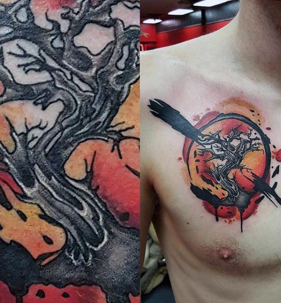 tatuaje arbol vida para hombre 94