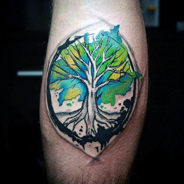 tatuaje arbol vida para hombre 95