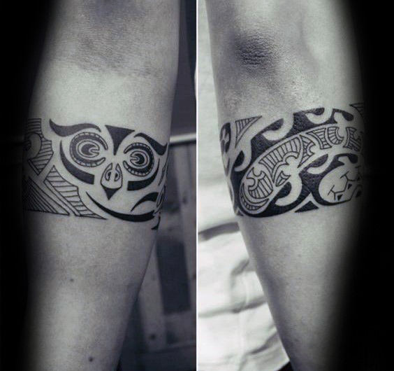 tatuaje buho tribal para hombre 09
