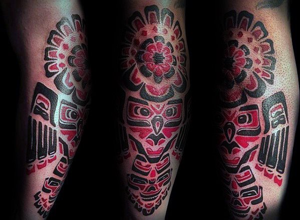 tatuaje buho tribal para hombre 49