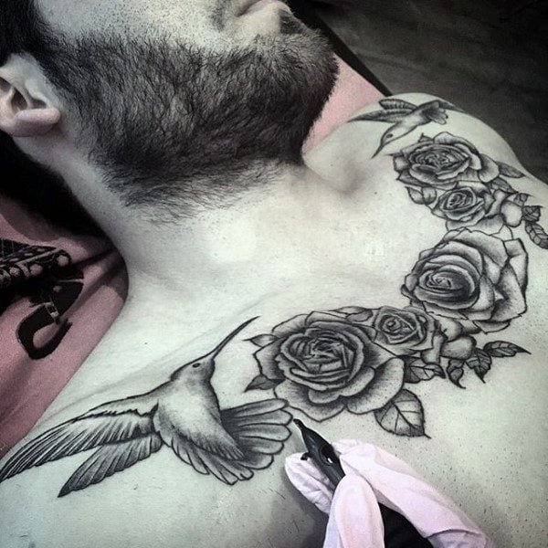 tatuaje colibri para hombre 04