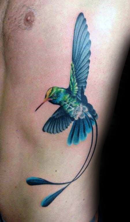 tatuaje colibri para hombre 07
