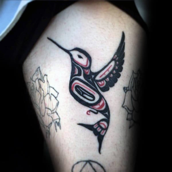 tatuaje colibri para hombre 20
