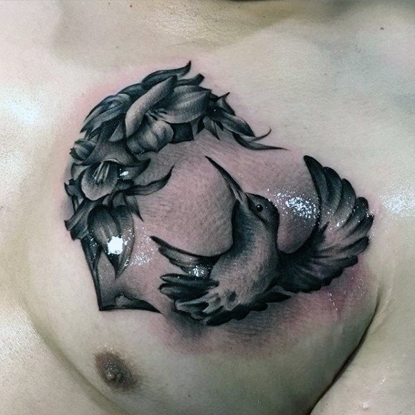 tatuaje colibri para hombre 32