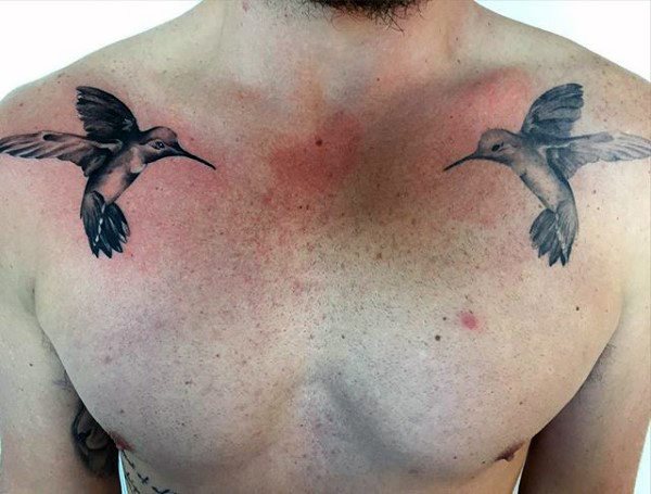 tatuaje colibri para hombre 77