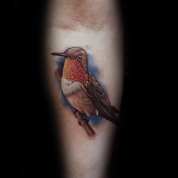 tatuaje colibri para hombre 78