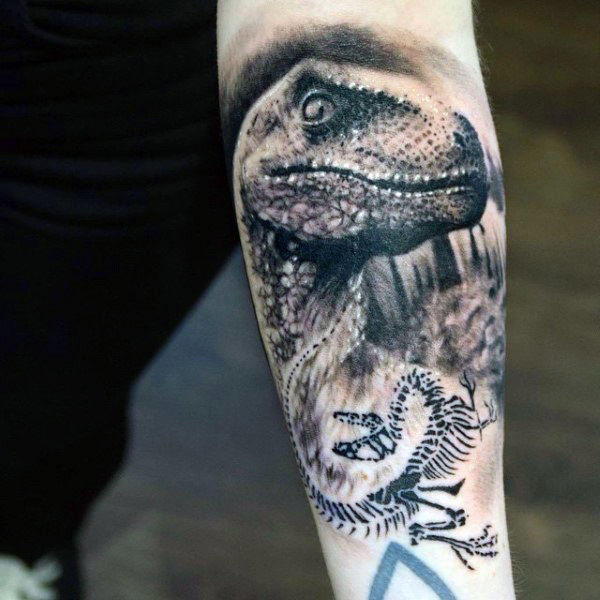 tatuaje dinosaurio para hombre 02