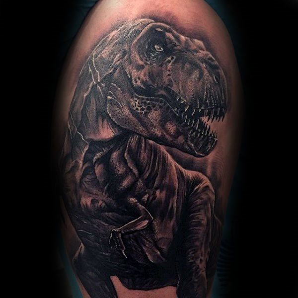 tatuaje dinosaurio para hombre 11