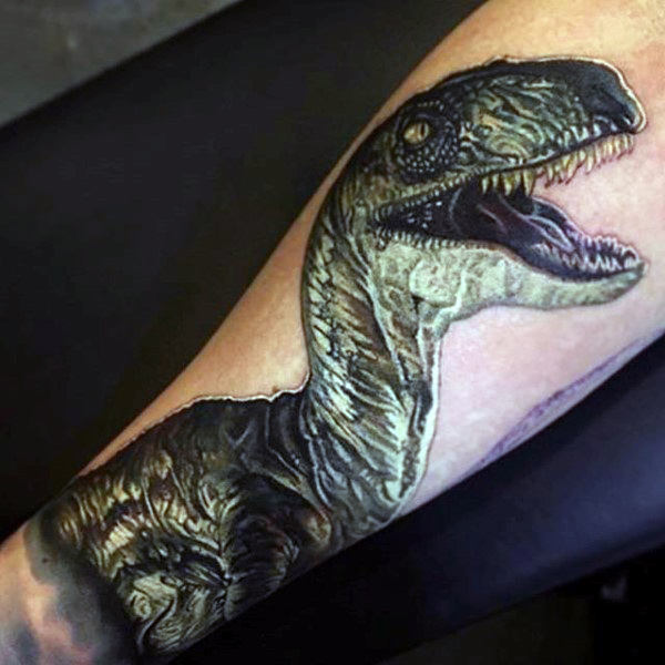 tatuaje dinosaurio para hombre 22
