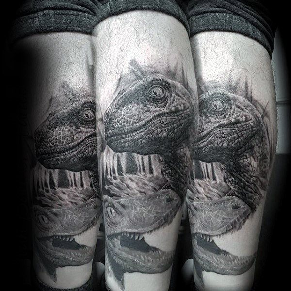 tatuaje dinosaurio para hombre 38