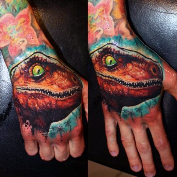 tatuaje dinosaurio para hombre 41