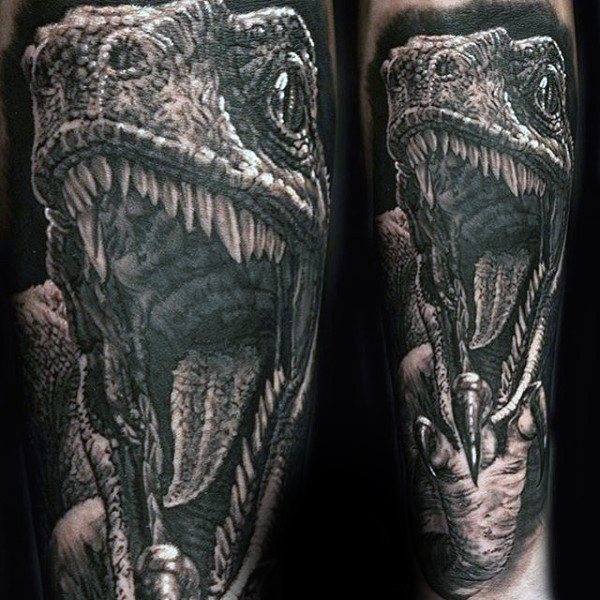 tatuaje dinosaurio para hombre 44