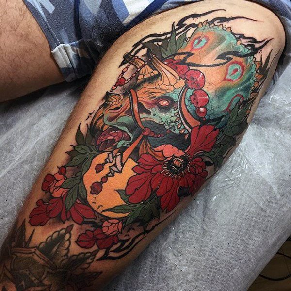 tatuaje dinosaurio para hombre 52