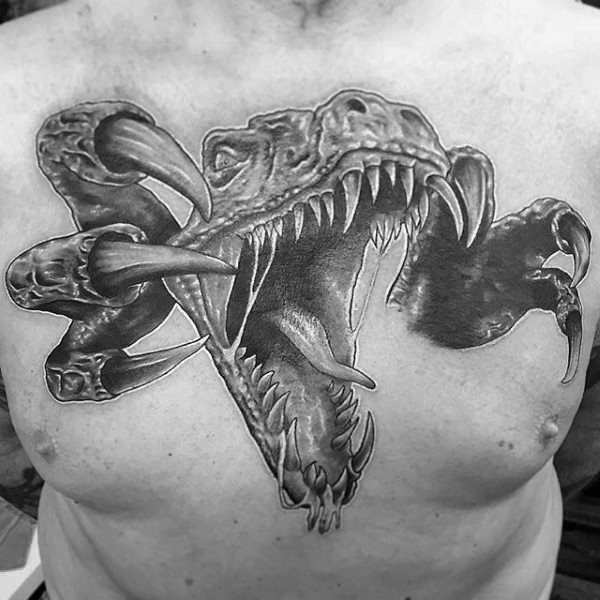 tatuaje dinosaurio para hombre 54