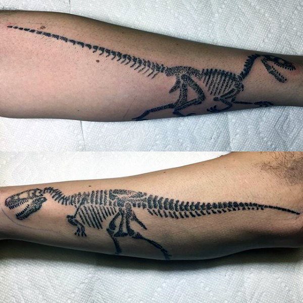 tatuaje dinosaurio para hombre 65