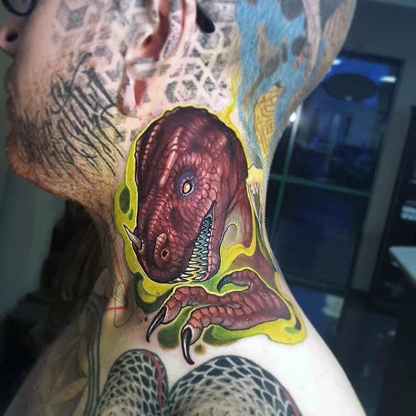 tatuaje dinosaurio para hombre 69