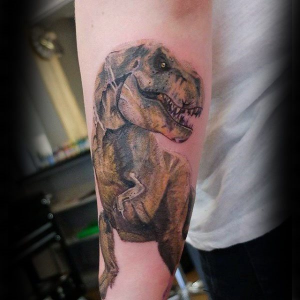 tatuaje dinosaurio para hombre 76