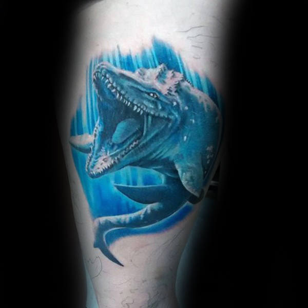 tatuaje dinosaurio para hombre 87