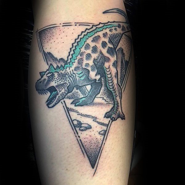 tatuaje dinosaurio para hombre 88