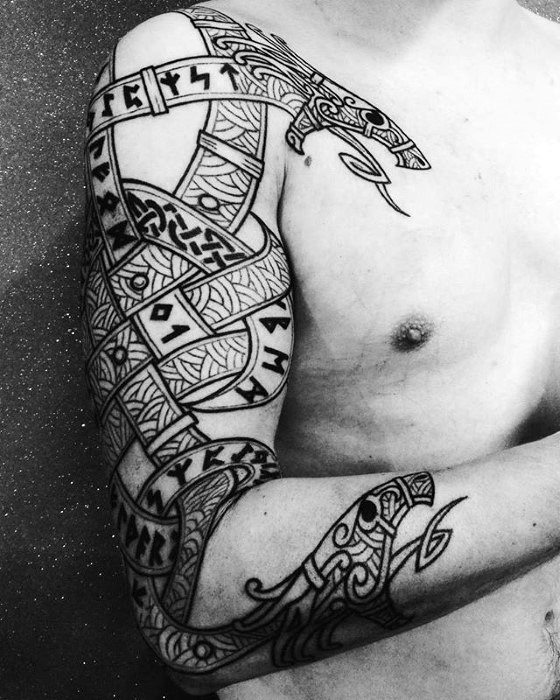 tatuaje dragon brazo para hombre 07