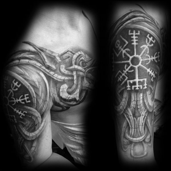 tatuaje dragon brazo para hombre 51