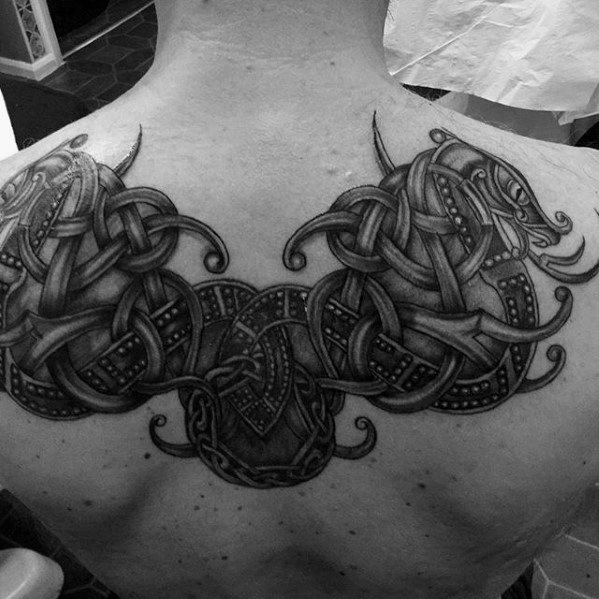 tatuaje dragon celta para hombre 02