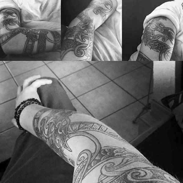 tatuaje dragon celta para hombre 41