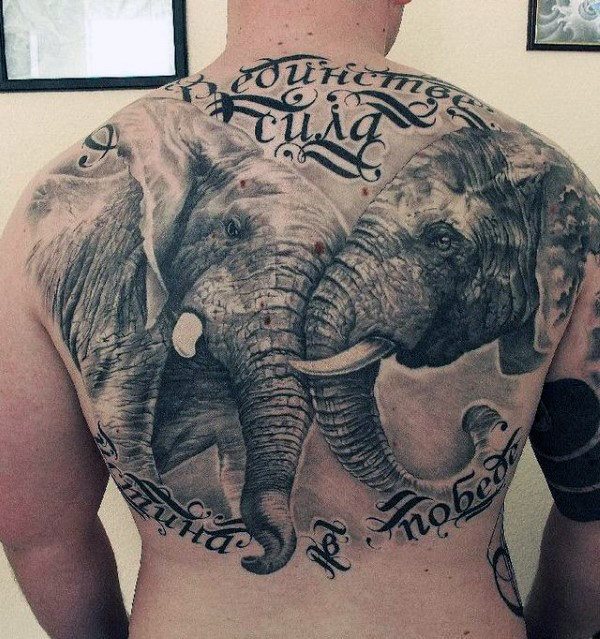 tatuaje elefante para hombre 19