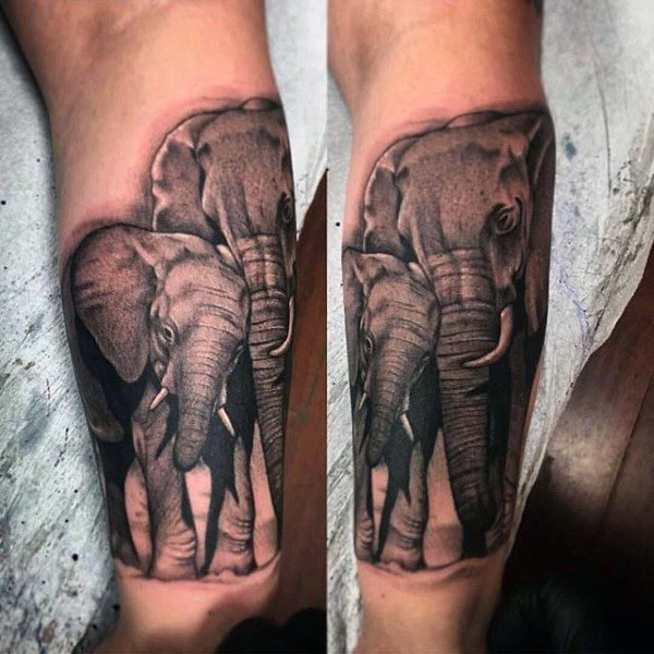 tatuaje elefante para hombre 29
