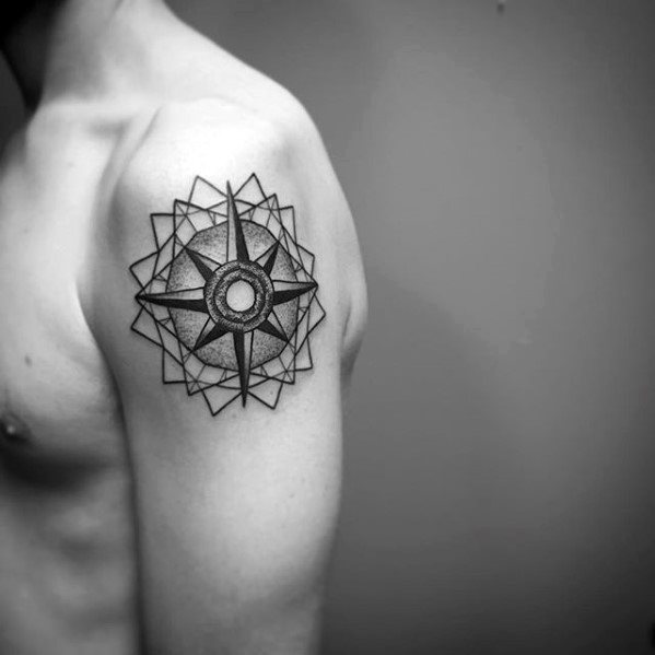 tatuaje geometrico brazo para hombre 30