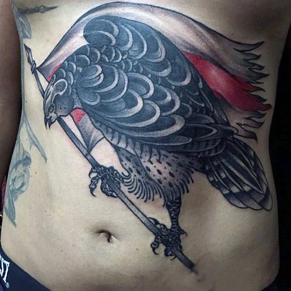 tatuaje halcon hawk para hombre 100