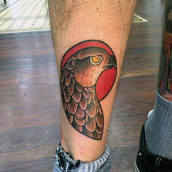 tatuaje halcon hawk para hombre 98