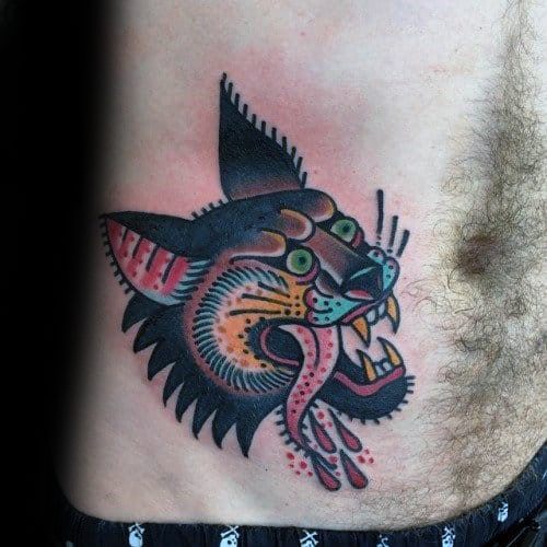 tatuaje hiena para hombre 43