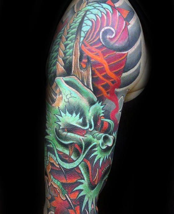 tatuaje manga dragon para hombre 05
