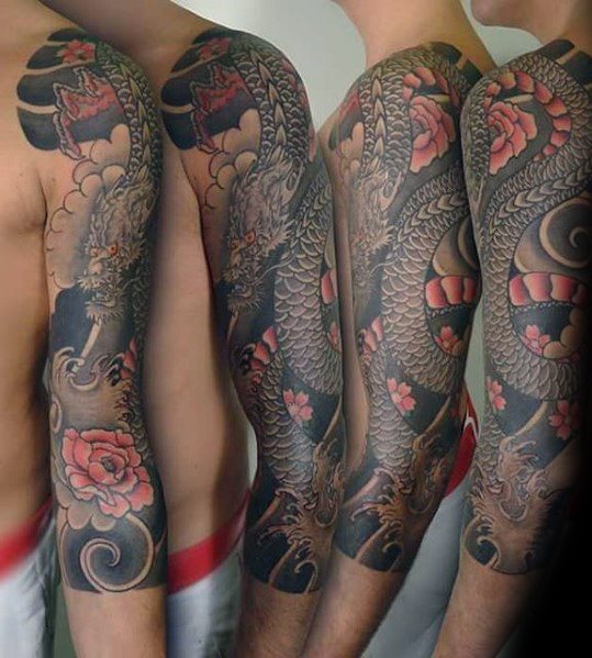 tatuaje manga dragon para hombre 10