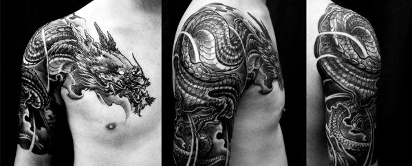 tatuaje manga dragon para hombre 12