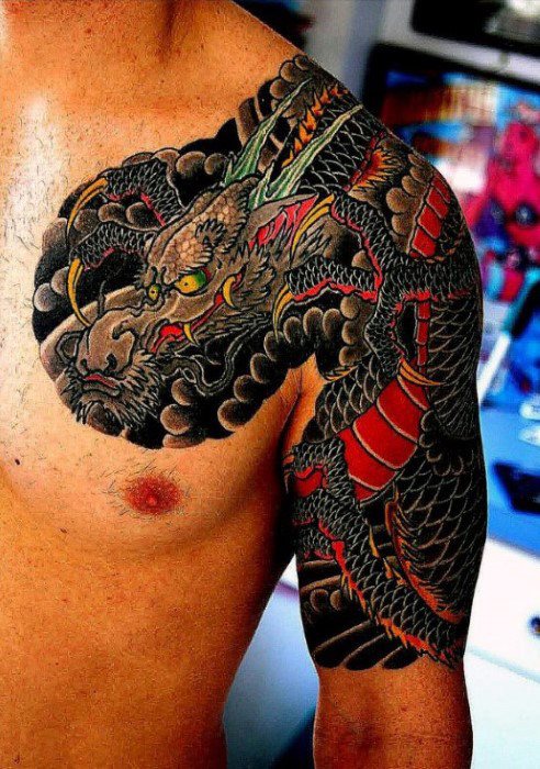 tatuaje manga dragon para hombre 16