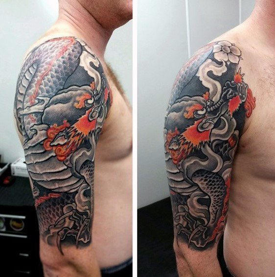 tatuaje manga dragon para hombre 17