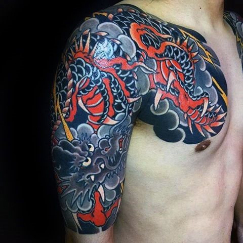 tatuaje manga dragon para hombre 22