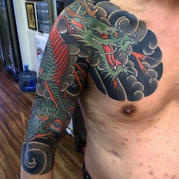 tatuaje manga dragon para hombre 23