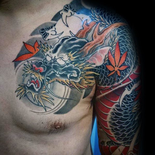 tatuaje manga dragon para hombre 26