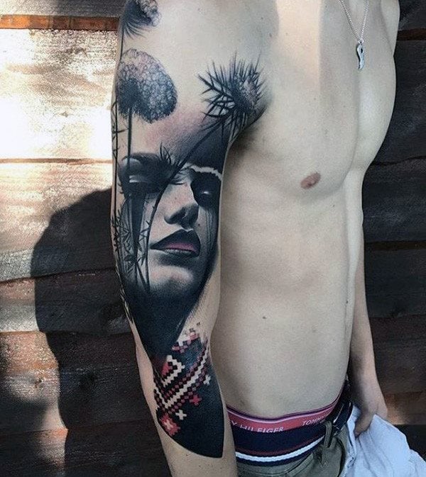 tatuaje original masculino para hombre 13