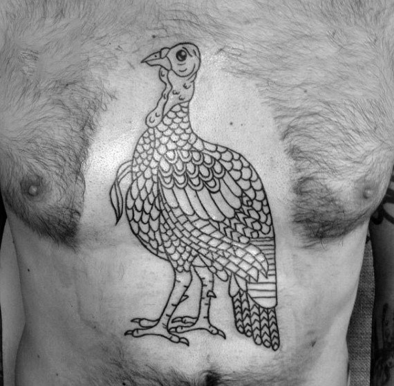 tatuaje pavo para hombre 05