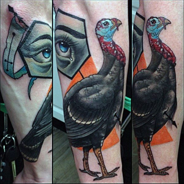 tatuaje pavo para hombre 08